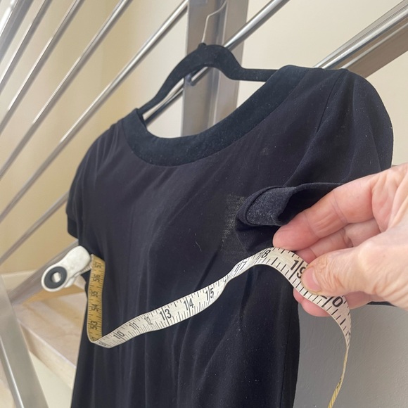 VINTAGE Moschino Black FRINGE Top with Red Rose - Picture 7 of 16